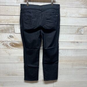 Democracy Ab Solution Slim Straight Jeans Womens 14 Dark Blue Indigo Stretch‎